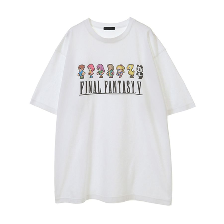 ピクセルリマスター ファイナルファンタジーＶ Tシャツ BLACK