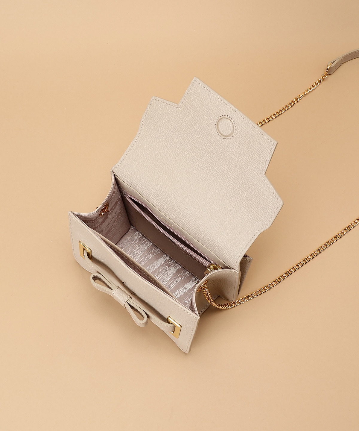 エムシュシュⅡ ショルダーバッグ 小サイズ グレージュ 00