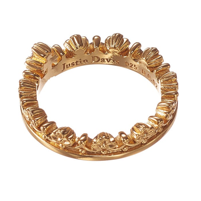 CORONATION リング GOLDFINISH/DIAMOND 21号