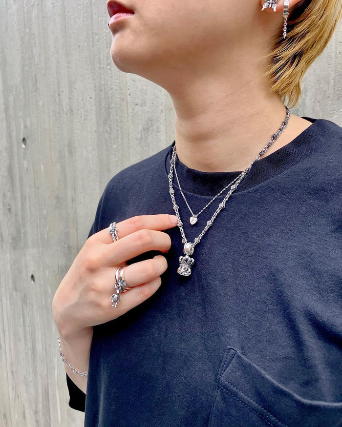 CROWNLET ペンダント BLACK