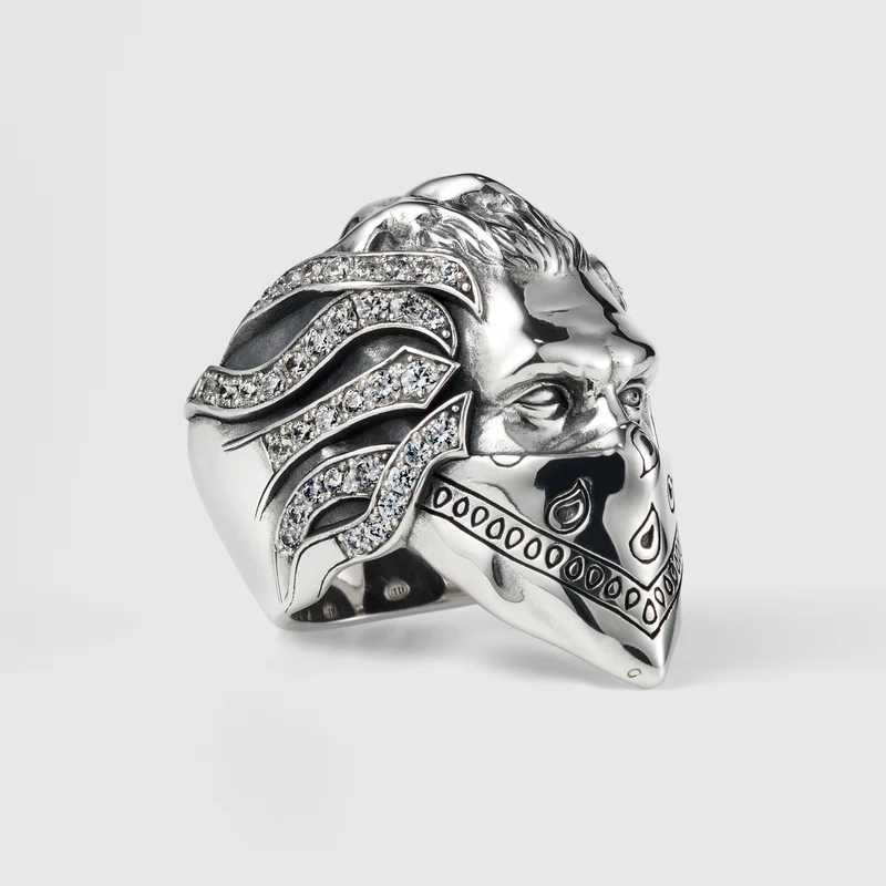 MISTAKISM リング BLACKENED/CLEAR 17号