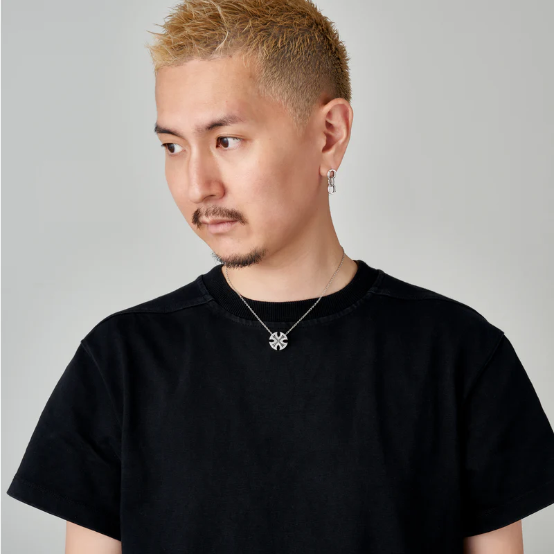 EK.S ネックレス BLACKENED/CLEAR 45cm