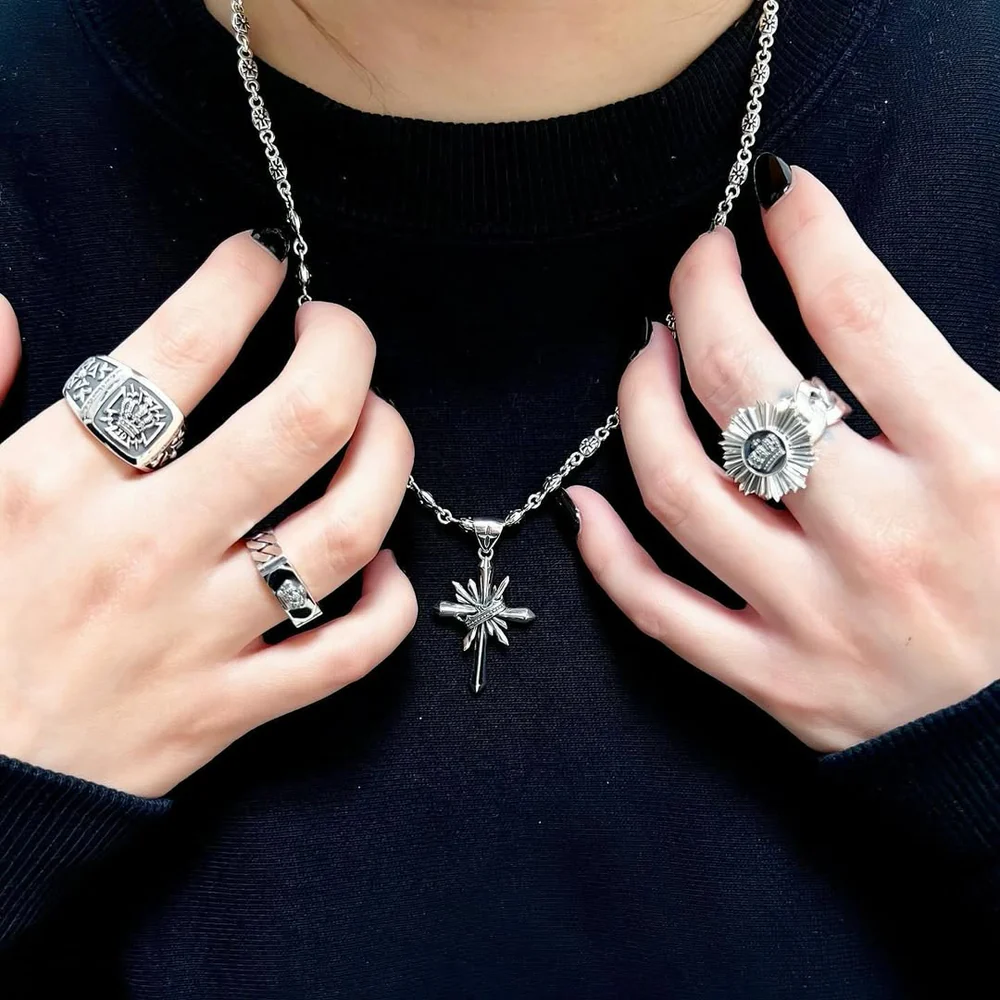 EVER-LINKED リング BLACKENED 13号