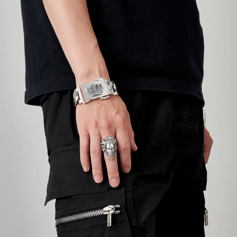 MISTAKISM リング BLACKENED/CLEAR 17号