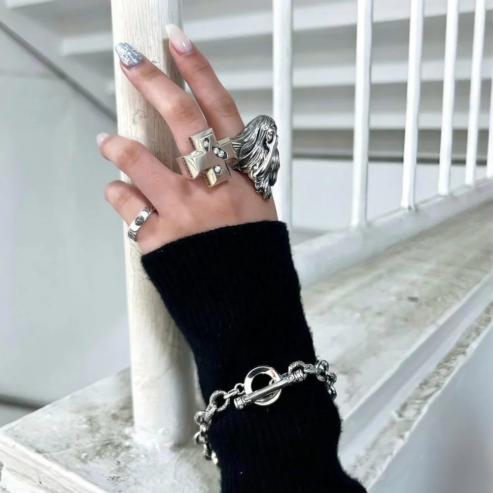 EVER-LINKED リング BLACKENED 13号