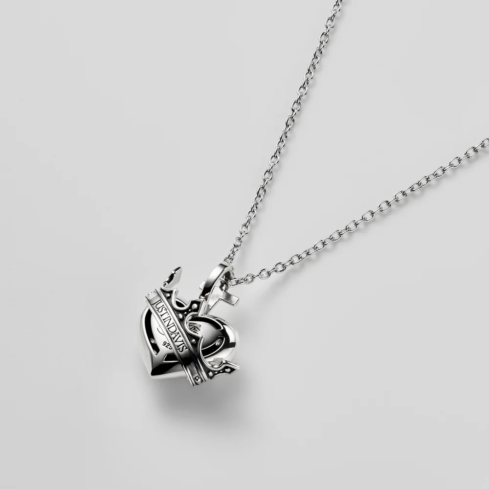 EVER-LOVING ネックレス BLACKENED/CLEAR 40cm