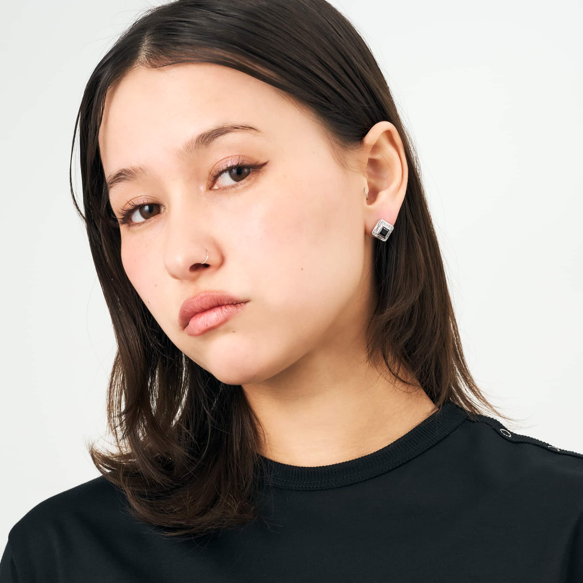 SWEET GEM ピアス(BLACK) SHINY/BLACK