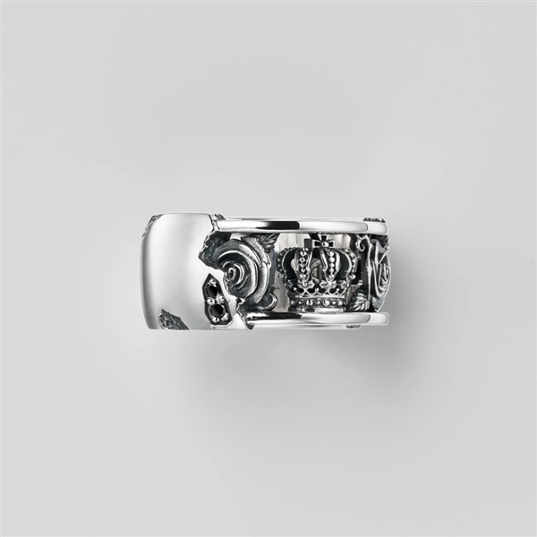 YOUR LOVE(BLACKDIAMOND) リング BLACKENED/BLACKDIAMOND 19号