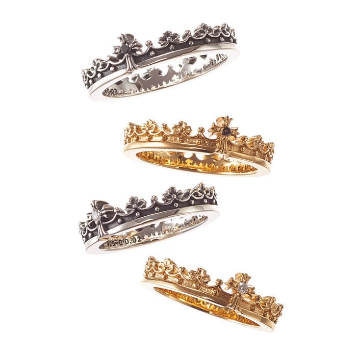 CORONATION リング GOLDFINISH/DIAMOND 7号