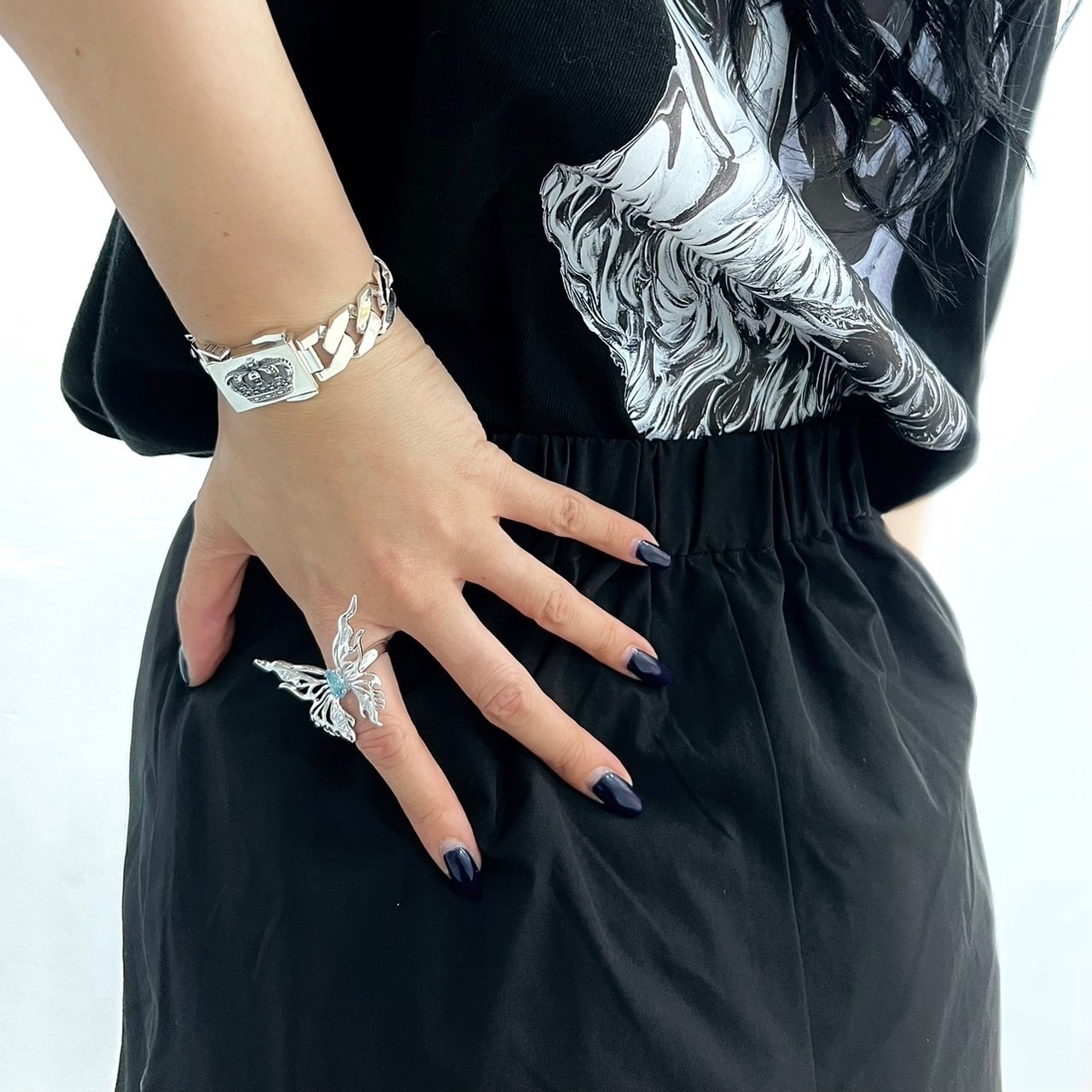 THE BUTTERFLY EFFECT リング SHINY/BLUE 9号