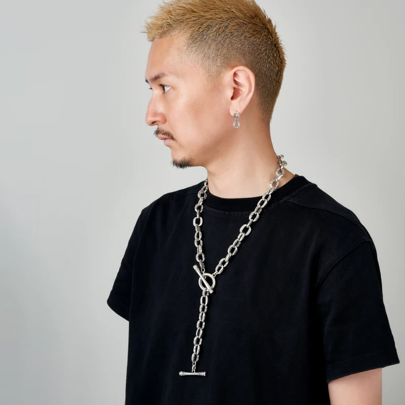 EVERLASTING ピアス BLACKENED/CLEAR