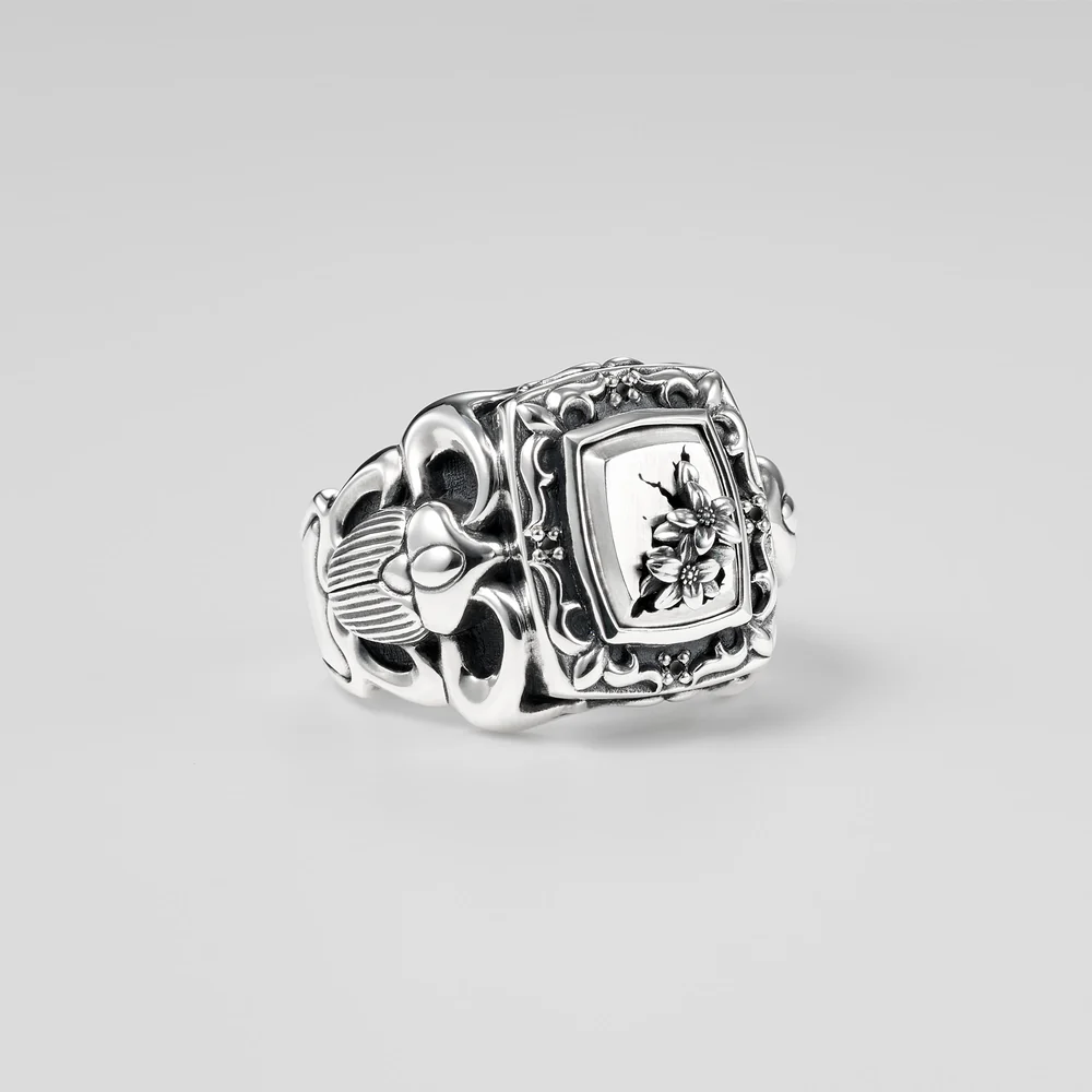 YOUR THEN(BLACKDIAMOND) リング BLACKENED/BLACKDIAMOND 16号