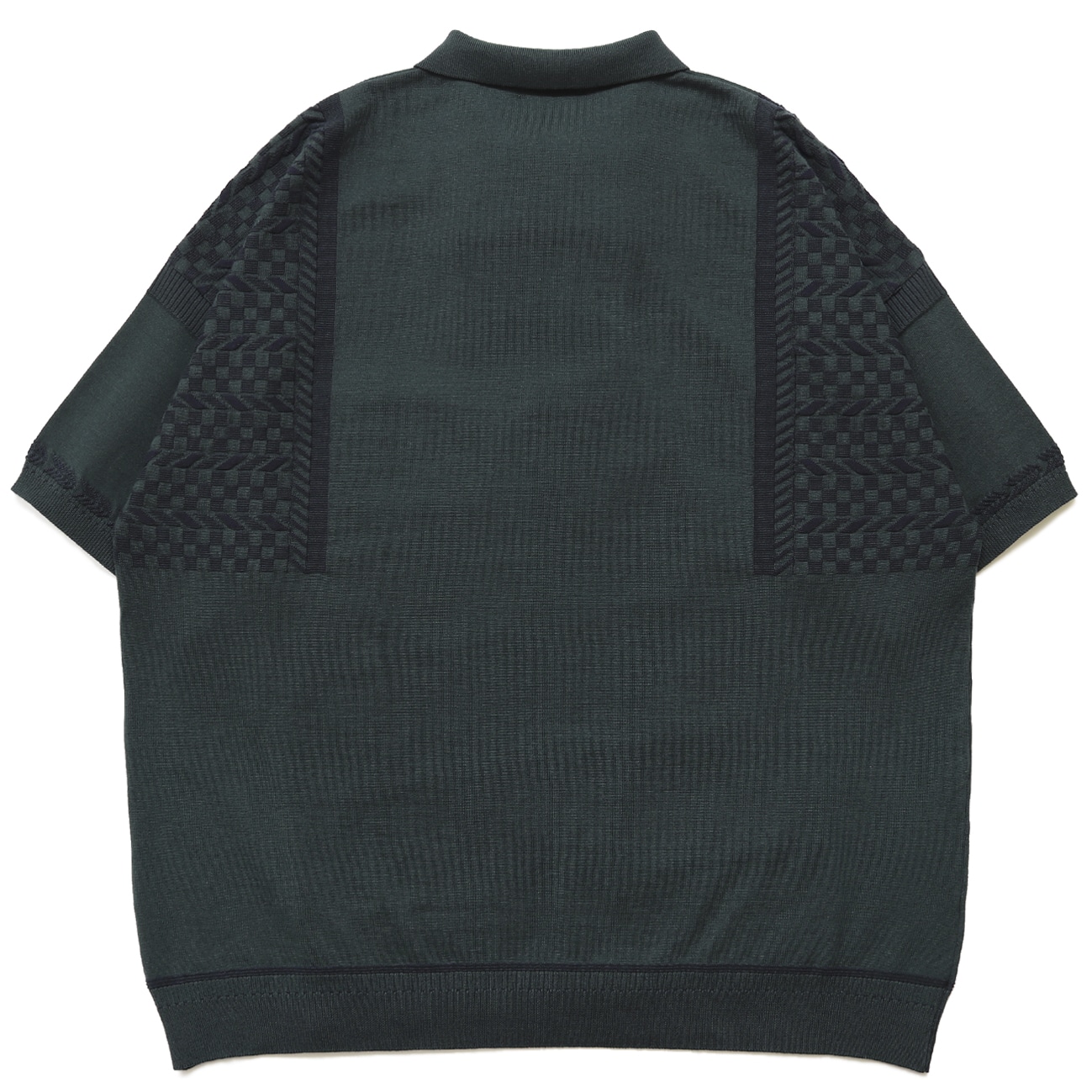 YASHIKI] Hazakura Knit Polo（葉桜）(1 SKY-BLUE)｜ MSPCプロダクト 