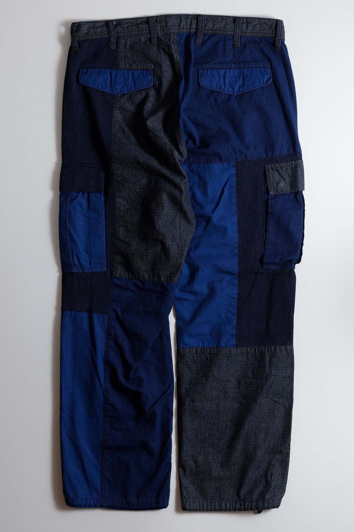 【FDMTL】PATCHWORK CARGO PANTS RINSE INDIGO 30