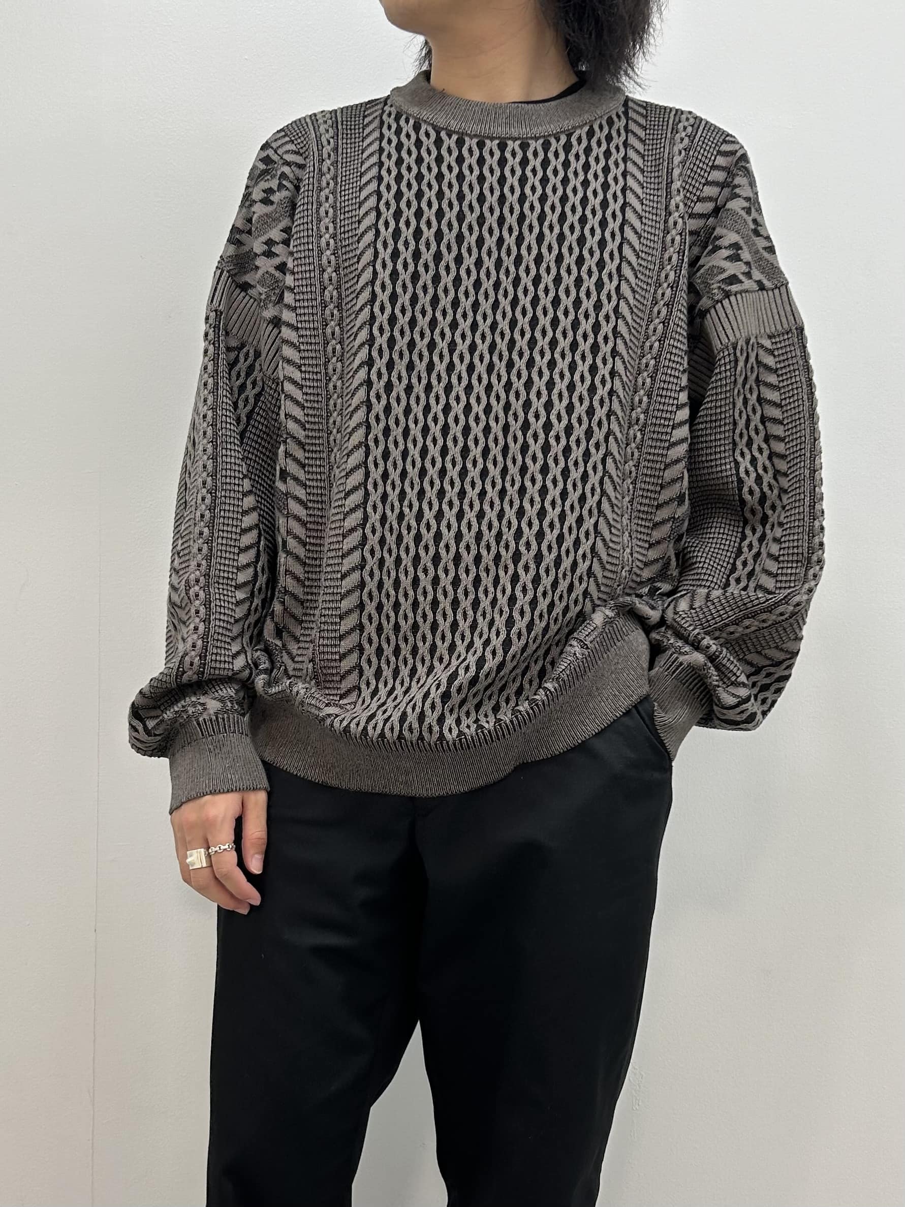 【YASHIKI】Fubuki Knit (GREIGE) GREIGE 1