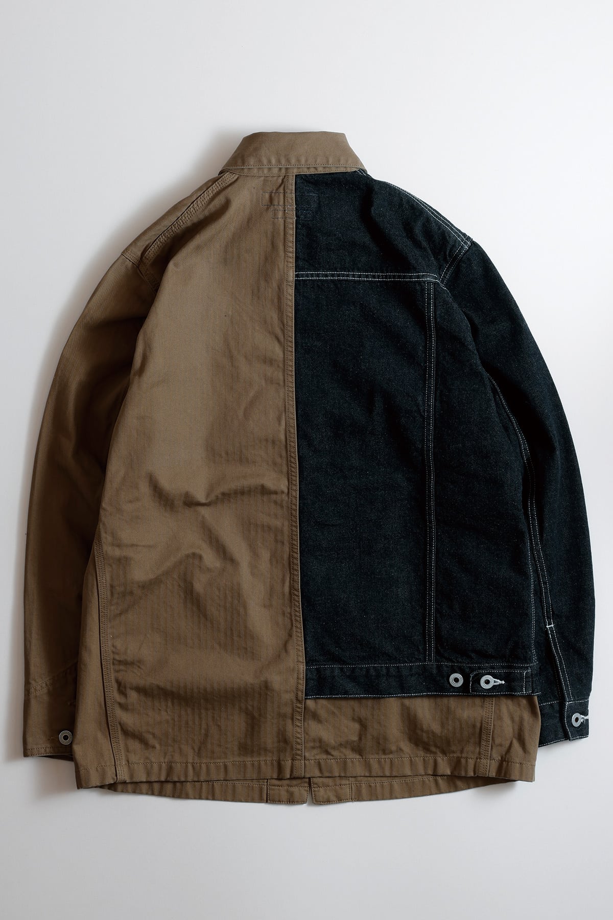 【FDMTL】THIRD JACKET COVERALL RINSE BROWN 3