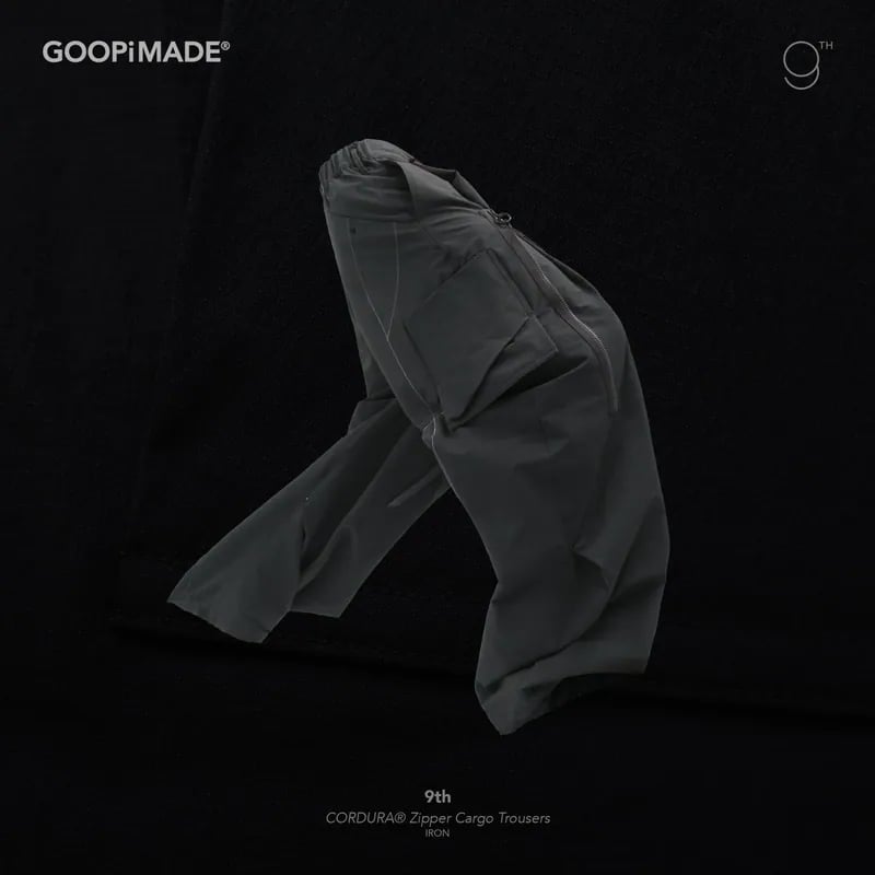 【GOOPiMADE】9th - CORDURA Zipper Cargo Trousers (Iron) Iron 1