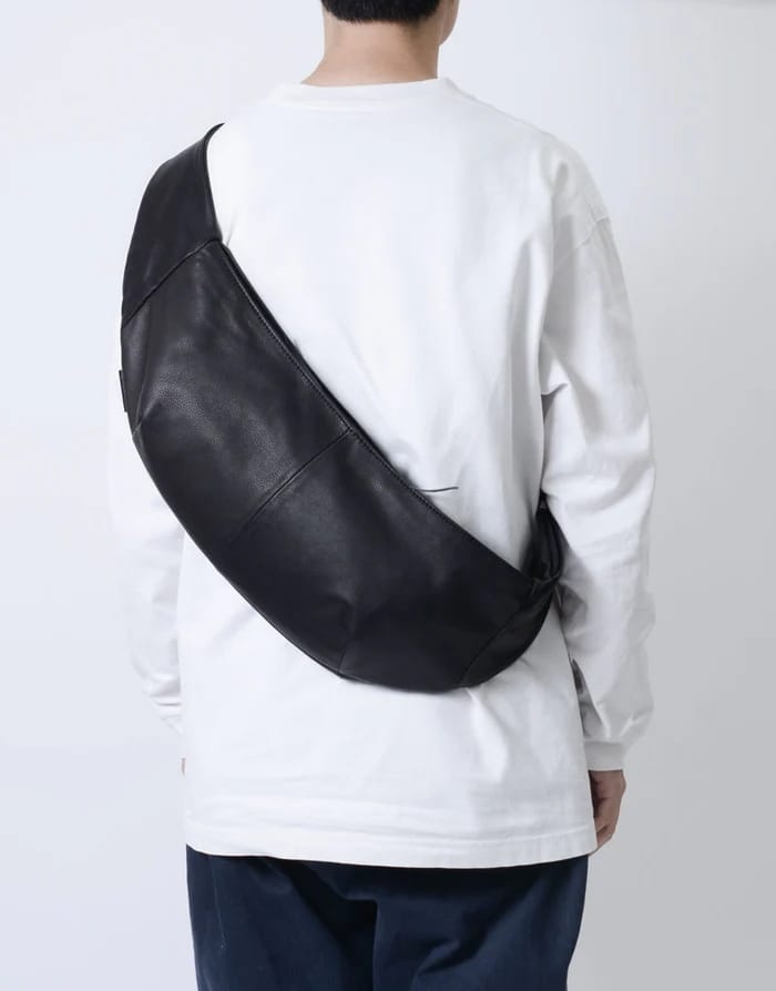 【master-piece】Sash Leather「M」（Black） Black Free