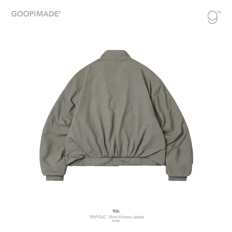  【GOOPiMADE】9th - “EXP-DLC” Short Kimono Jacket (Khaki) Khaki 2