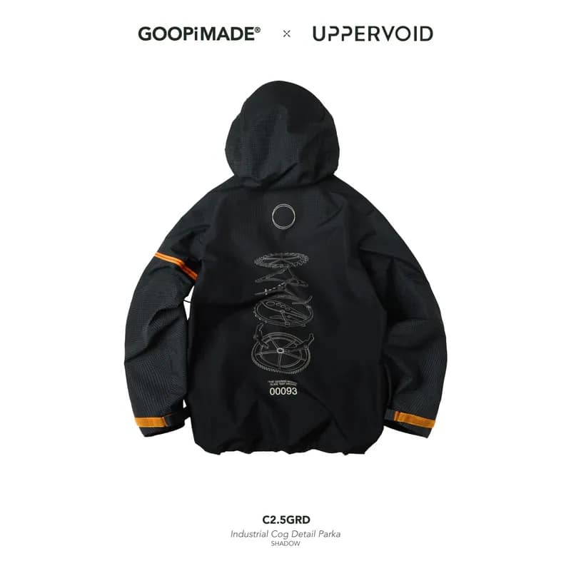 【GOOPiMADE×UPPERVOID】[GM - 転]C2.5GRD” Industrial Cog Detail Parka Shadow S