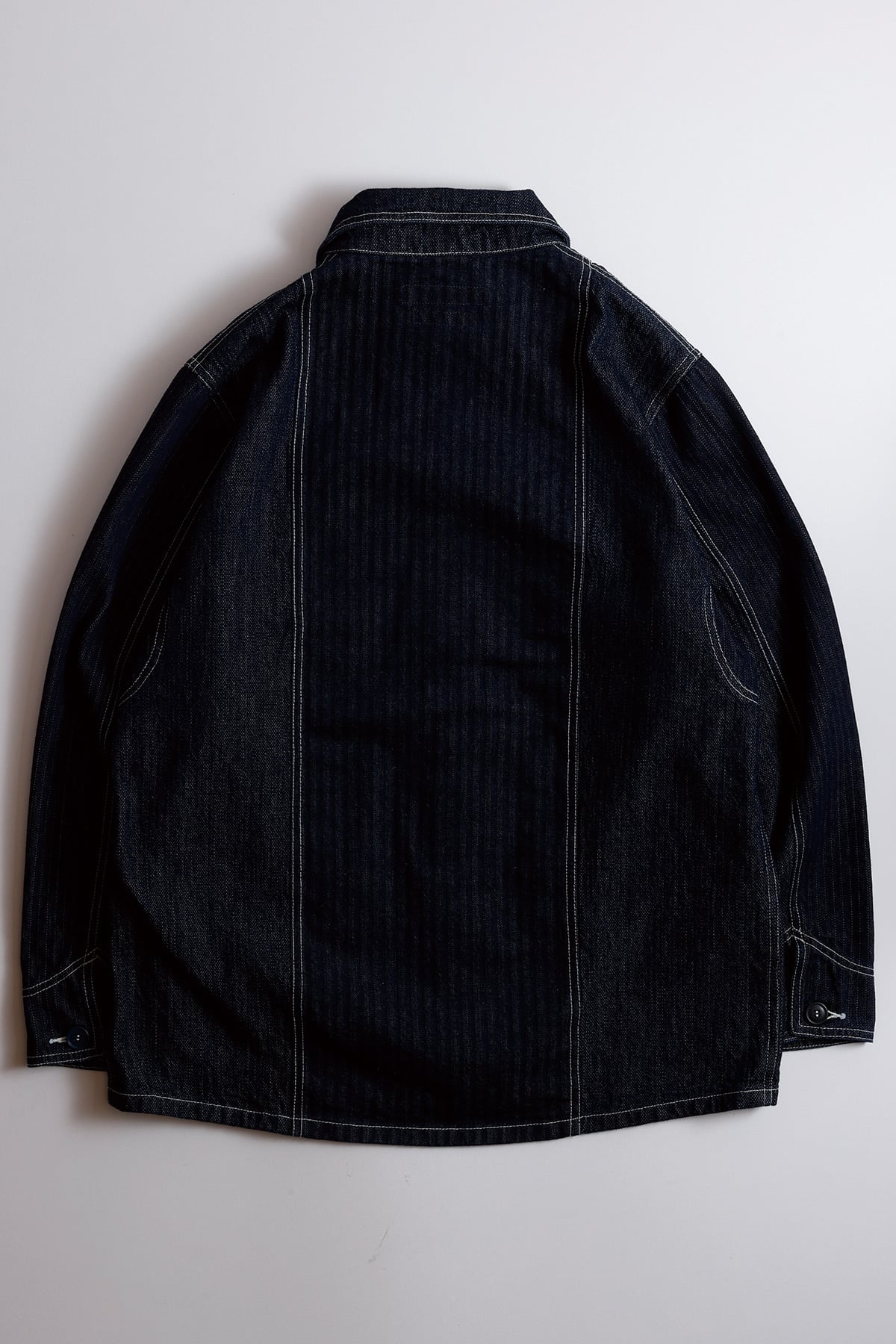【FDMTL】PACHWORK COVERALL JACKET RINSE INDIGO 2