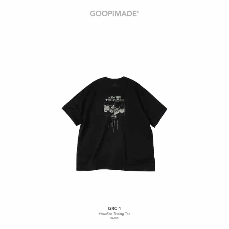【GOOPiMADE】GRC-1 Visuallab Testing Tee - Black BLACK 1