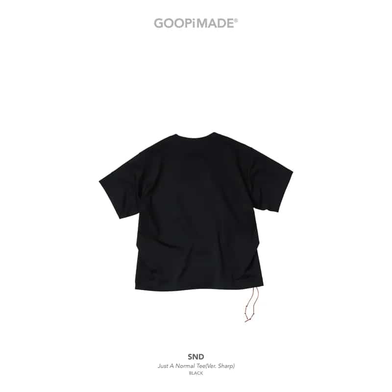 【GOOPiMADE】SND - Just A Normal Tee(Ver. Sharp) - Black Black 1