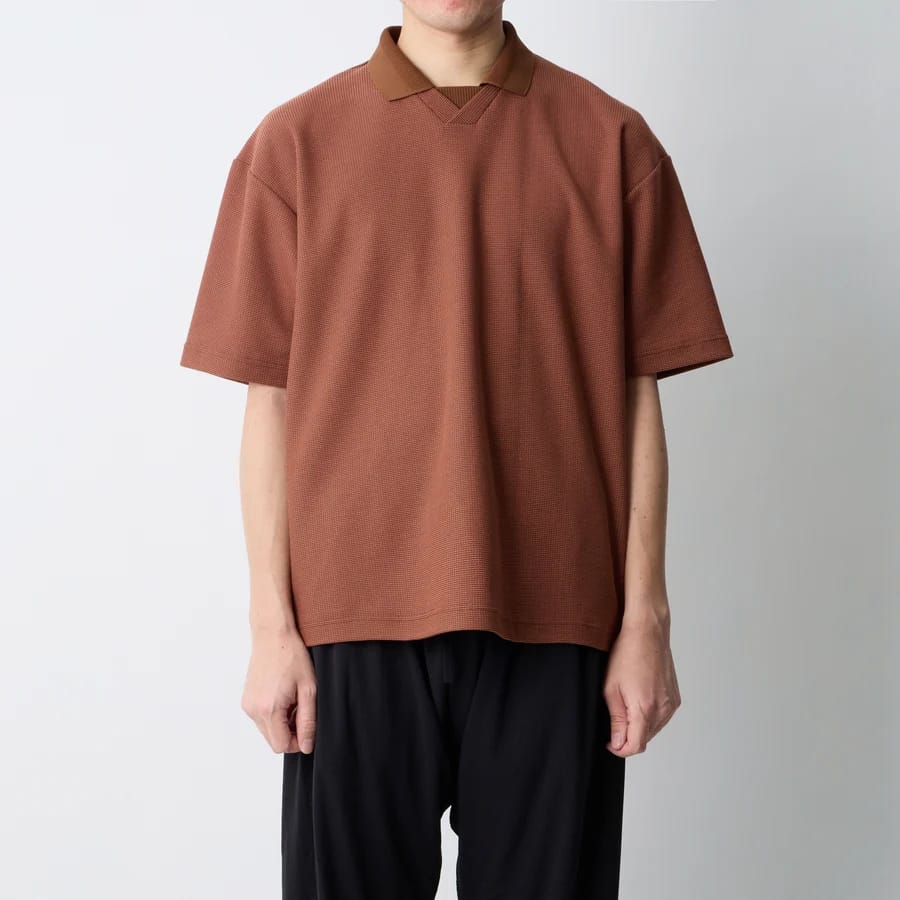 【White Mountaineering】POLO SHIRT (BROWN) BROWN 1