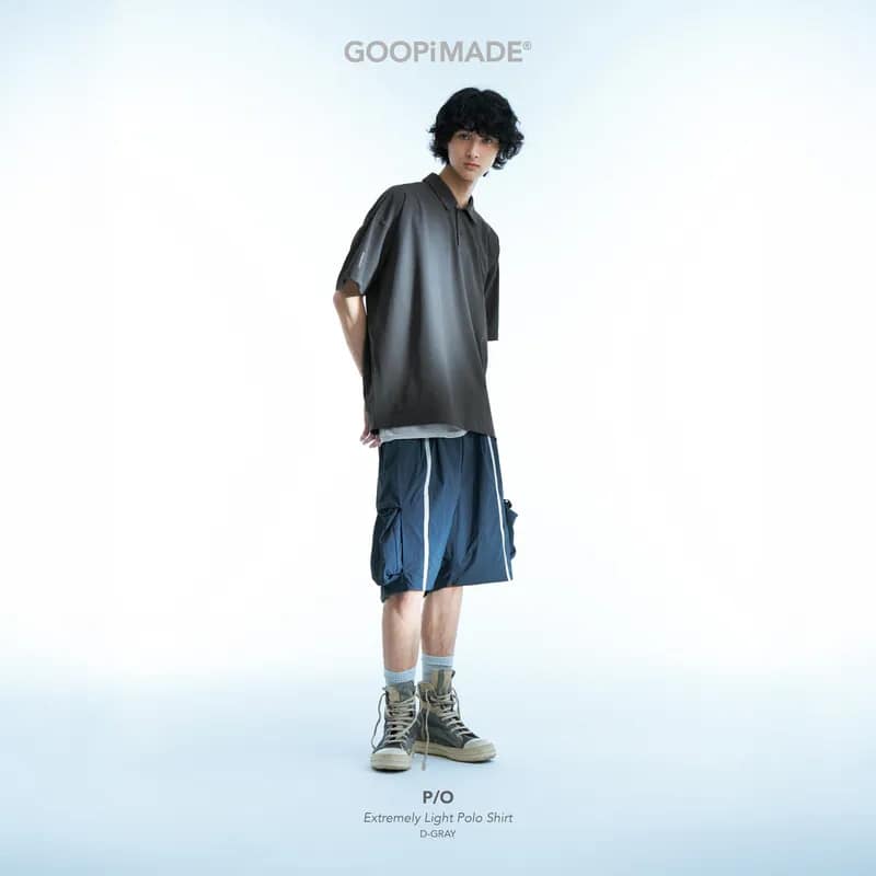 【GOOPiMADE】P/O - Extremely Light Polo Shirt - D-Gray D-Gray 1