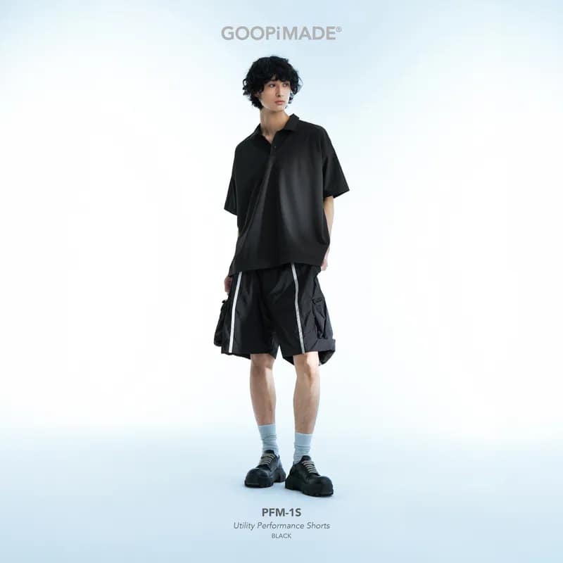 【GOOPiMADE】PFM-1S Utility Performance Shorts - Black Black 1