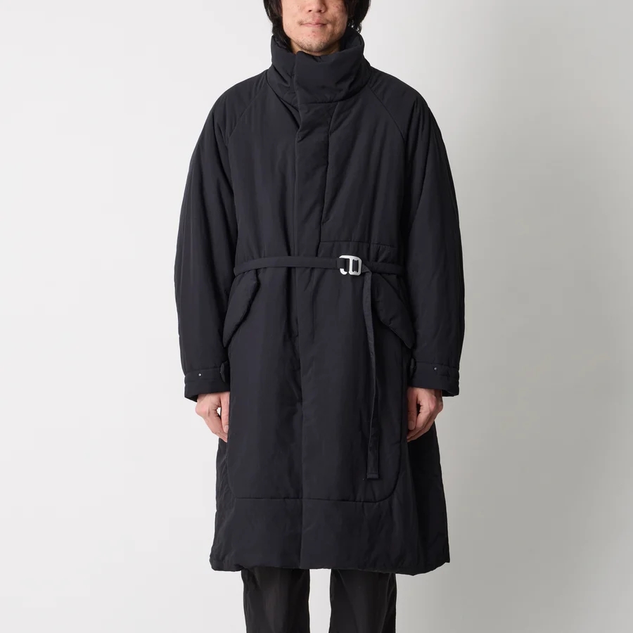 【White Mountaineering】WINDSTOPPER/PRIMALOFT/CORDURA COAT (BLACK) BLACK 1