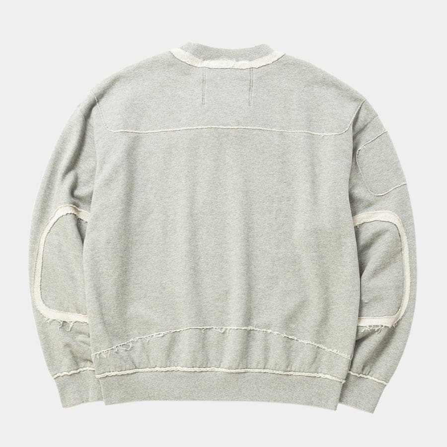 【meanswhile】Stratum Sweatshirt(MIX GREY) MIX GREY 1