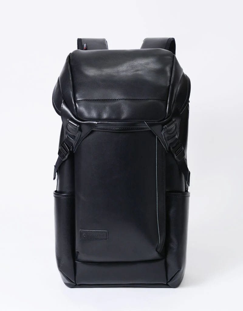 【master-piece】Potential Leather Limited フラップバックパック Black Free
