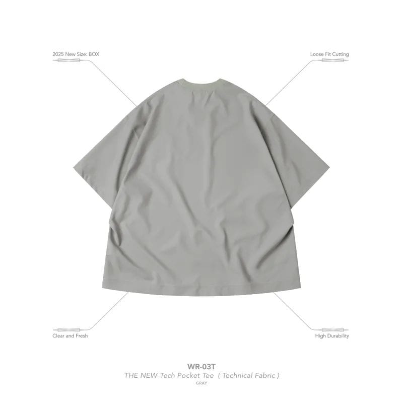 GOOPiMADE】“WR-03T” THE NEW-Tech Pocket Tee (Technical GOOPiMADE】“WR-03T” THE NEW-Tech Pocket Tee (Technical