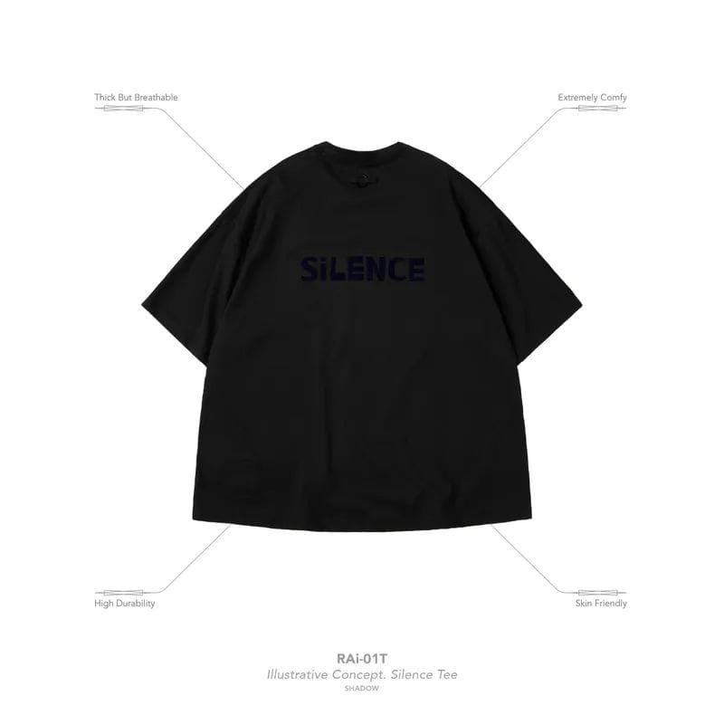 【GOOPiMADE】“RAi-01T” Illustrative Concept. Silence Tee - Shadow Shadow 1
