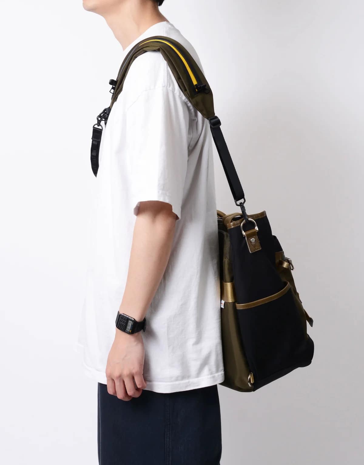 【master-piece】Strapack スリングショルダー(OLIVE) OLIVE Free
