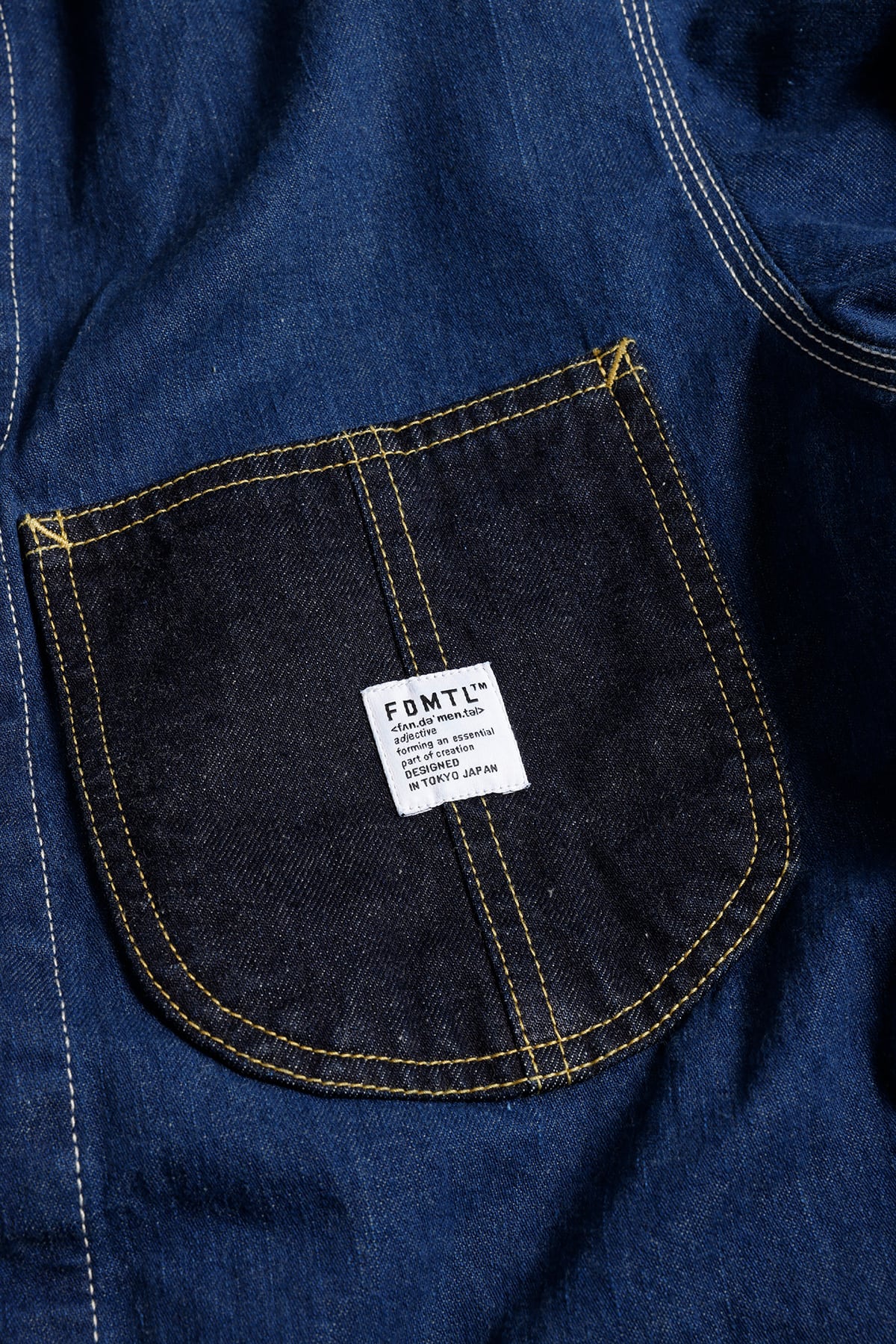 【FDMTL】THIRD JACKET COVERALL RINSE INDIGO 3