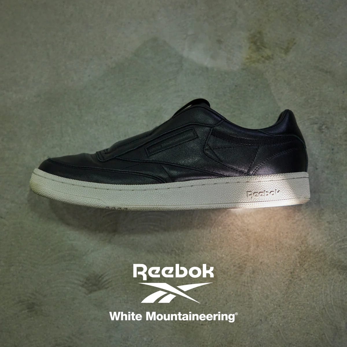 【White Mountaineering × Reebok】WM×Reebok CLUB C 85 VINTAGE SLIP-ON Black 25cm