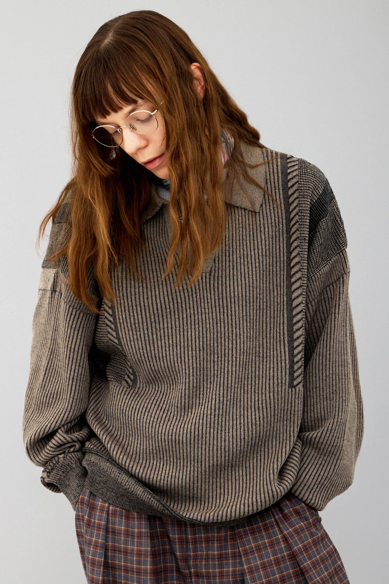 【YASHIKI】Setsuen  Skipper Knit (GREIGE) GREIGE 1