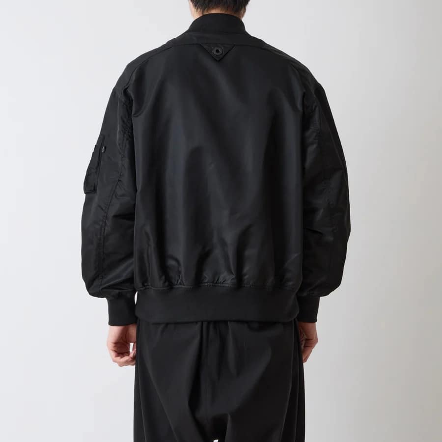 【White Mountaineering】WM × ALPHA INDUSTRIES MA-1 JACKET (BLACK) BLACK M