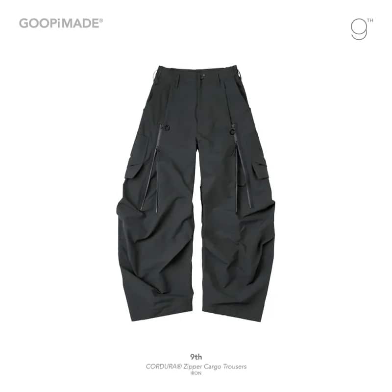 【GOOPiMADE】9th - CORDURA Zipper Cargo Trousers (Iron) Iron 1