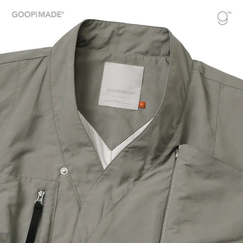   【GOOPiMADE】9th - “EXP-DLC” Short Kimono Jacket (Khaki) Khaki 3