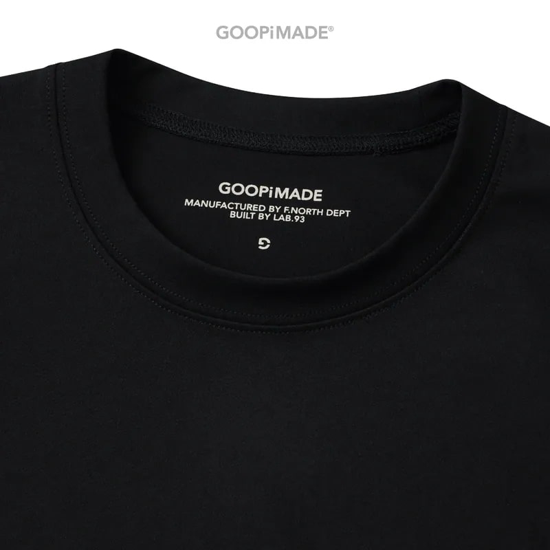 【GOOPiMADE】SND - Just A Normal Tee(Ver. Sharp) - Black Black 1