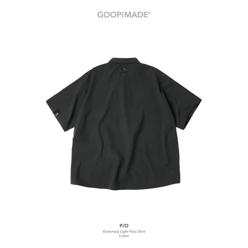 【GOOPiMADE】P/O - Extremely Light Polo Shirt - D-Gray D-Gray 1