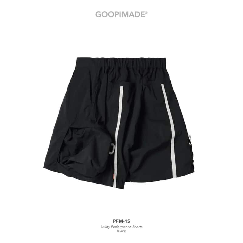 【GOOPiMADE】PFM-1S Utility Performance Shorts - Black Black 1