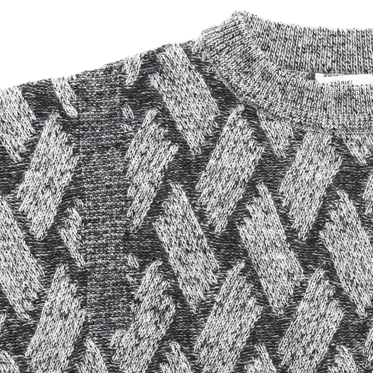 【YASHIKI】Ochiba mohair Knit (MIX-GRAY) MIX-GRAY 1