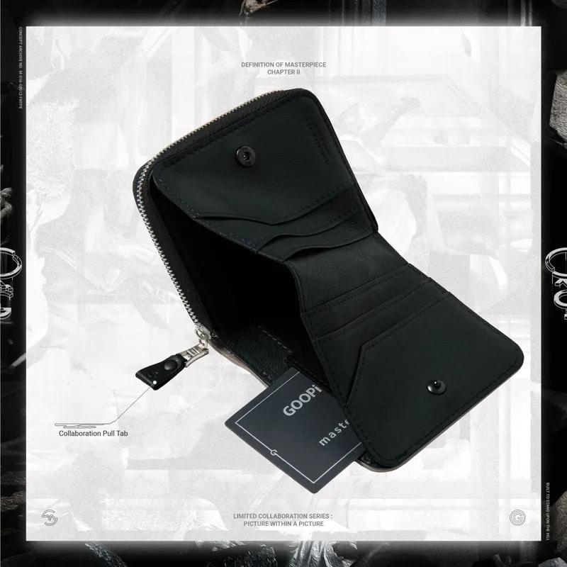 【master-piece×GOOPiMADE】G-Logo Leather Fond Wallet Black Free