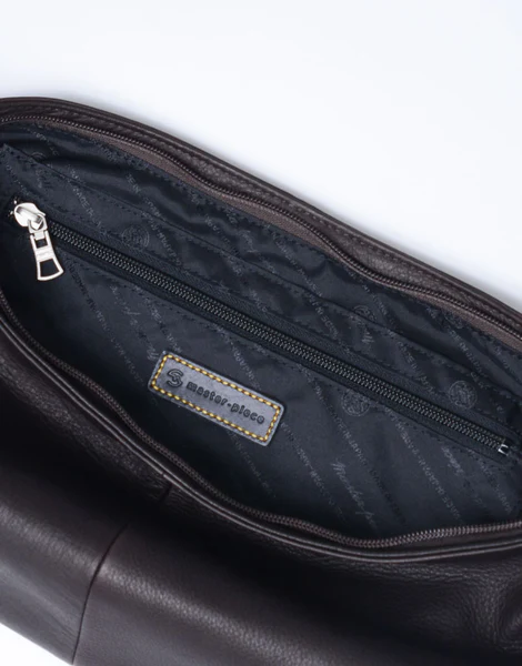 【master-piece】Sash Leather「M」(Camel) Camel Free