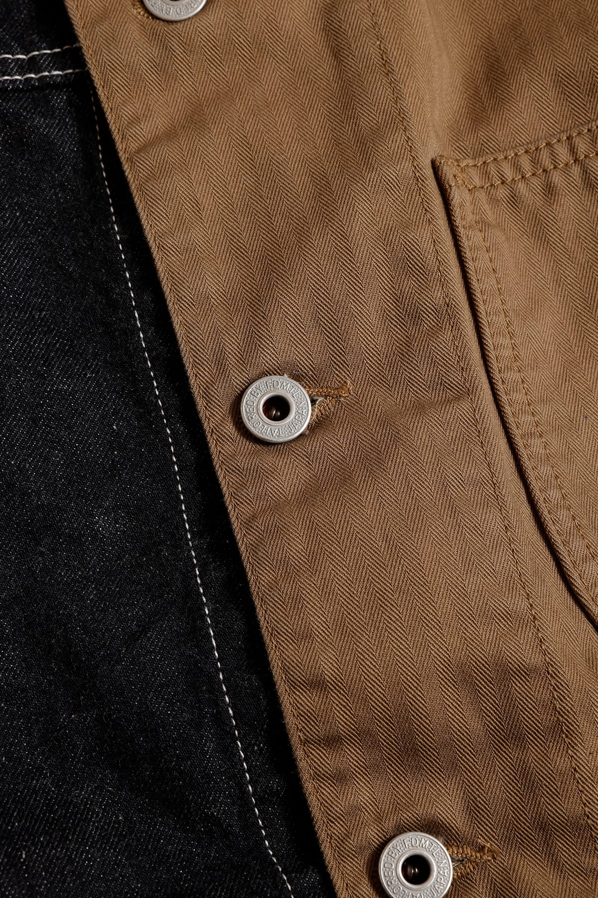 【FDMTL】THIRD JACKET COVERALL RINSE BROWN 3