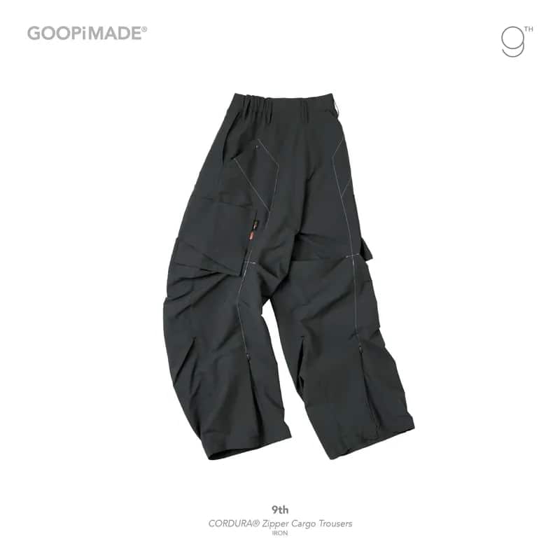 【GOOPiMADE】9th - CORDURA Zipper Cargo Trousers (Iron) Iron 1